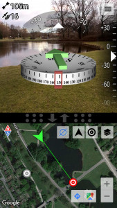 اسکرین شات برنامه AR GPS Compass Map 3D 1