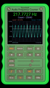 اسکرین شات برنامه Audio Frequency Counter 2