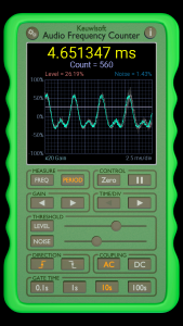 اسکرین شات برنامه Audio Frequency Counter 3