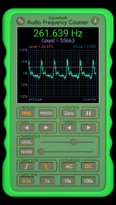 اسکرین شات برنامه Audio Frequency Counter 1