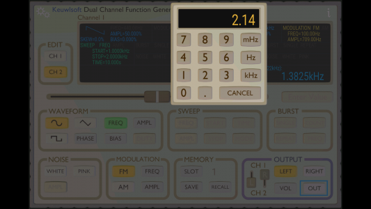 اسکرین شات برنامه Function Generator 3