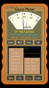 اسکرین شات برنامه Gauss Meter 2