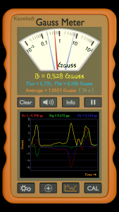 اسکرین شات برنامه Gauss Meter 1