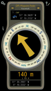 اسکرین شات برنامه GPS Waypoint Finder 1