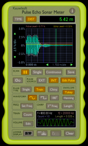 اسکرین شات برنامه Pulse Echo Sonar Meter 4