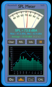 اسکرین شات برنامه SPL Meter 2