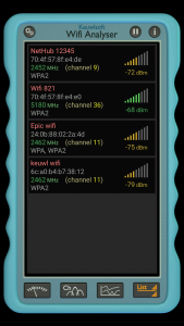 اسکرین شات برنامه Wifi Analyser 4