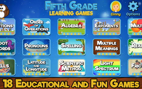 اسکرین شات بازی Fifth Grade Learning Games 1