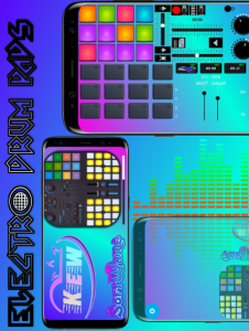 اسکرین شات 1 برنامه Electro Drum Pads