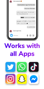 اسکرین شات 5 برنامه Font Keyboard: Fonts & Emoji