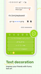 اسکرین شات برنامه Emoji Keyboard & Fonts: Zomj 7