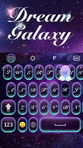 اسکرین شات برنامه Galaxy Emoji Keyboard Theme 1