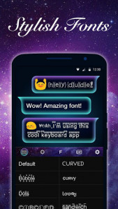 اسکرین شات برنامه Galaxy Emoji Keyboard Theme 3