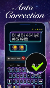 اسکرین شات برنامه Galaxy Emoji Keyboard Theme 5