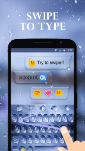 اسکرین شات برنامه Water Drops Theme - Keyboard Theme for Android 4