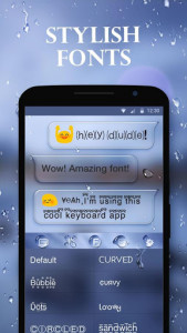 اسکرین شات برنامه Water Drops Theme - Keyboard Theme for Android 3