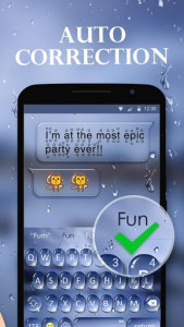 اسکرین شات برنامه Water Drops Theme - Keyboard Theme for Android 5