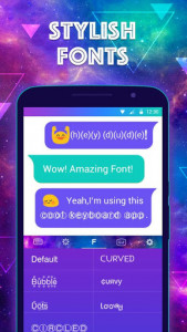اسکرین شات برنامه Color Keyboard Galaxy Theme 3