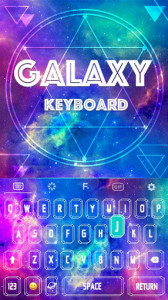 اسکرین شات برنامه Color Keyboard Galaxy Theme 1