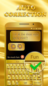 اسکرین شات برنامه Luxury Golden Keyboard Theme for Android 5