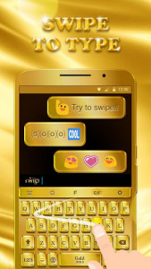 اسکرین شات برنامه Luxury Golden Keyboard Theme for Android 4