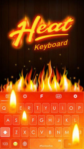 اسکرین شات برنامه Flame Keyboard Theme 1