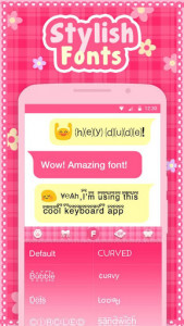 اسکرین شات برنامه Pink Kitty Keyboard Theme 3