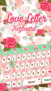اسکرین شات برنامه Valentine Love Keyboard Theme 1
