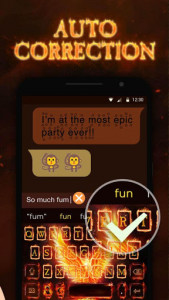 اسکرین شات برنامه Flame Phoenix Keyboard Theme for Android 5