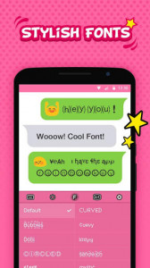 اسکرین شات برنامه Sweetie Pop Art Keyboard Theme - Emoji & Gif 3