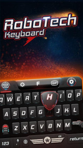 اسکرین شات برنامه Robot Keyboard Theme 1