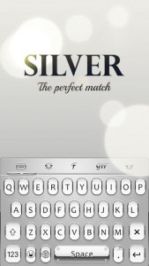 اسکرین شات برنامه Silver Keyboard - Free Emoji & Gif 1