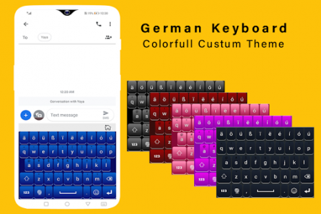 اسکرین شات برنامه German keyboard, Deutsche phonetische Tastatur 1