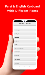 اسکرین شات 6 برنامه Farsi keyboard Fonts