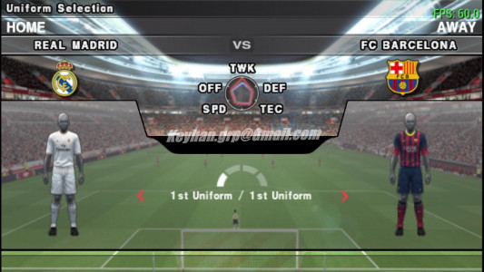اسکرین شات بازی فوتبال حرفه ای PES 2014 HD 9