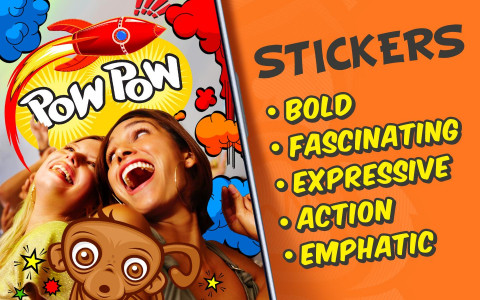 اسکرین شات برنامه Photo Comics – Super Stickers 2