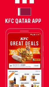 اسکرین شات برنامه KFC Qatar - Order food online 1