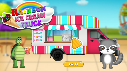 اسکرین شات بازی Rainbow Ice Cream Truck 1