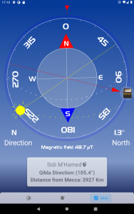 اسکرین شات برنامه Qibla direction & prayer times 3