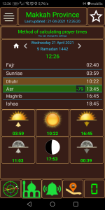 اسکرین شات برنامه Qibla direction & prayer times 2