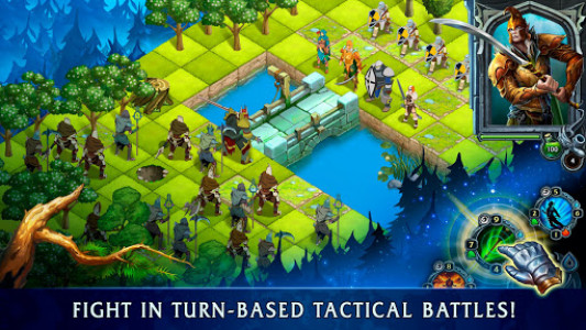 اسکرین شات بازی Heroes of War Magic.  Turn-based strategy 1