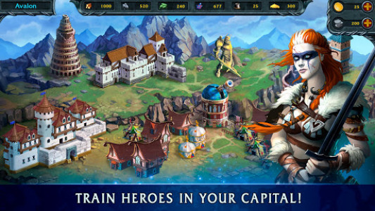 اسکرین شات بازی Heroes of War Magic.  Turn-based strategy 4