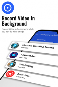 اسکرین شات برنامه Background Video Recorder - Smart Recorder Video 4