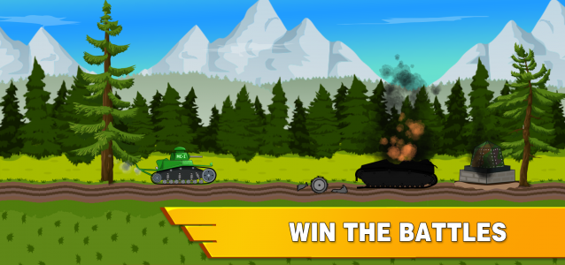 اسکرین شات بازی Tank Battle War 2d: vs Boss 1