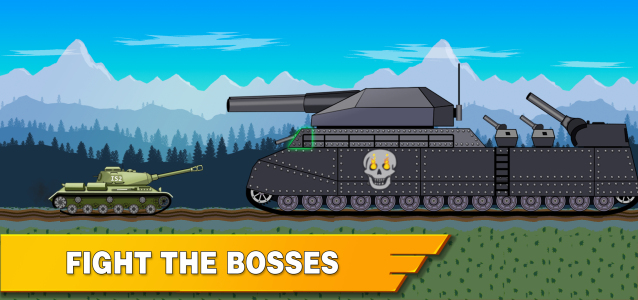 اسکرین شات 2 بازی Tank Battle War 2d: vs Boss