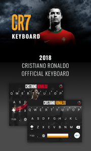 اسکرین شات برنامه Cristiano Ronaldo Keyboard 1