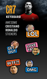 اسکرین شات برنامه Cristiano Ronaldo Keyboard 3