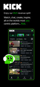 اسکرین شات برنامه Kick: Live Streaming 1