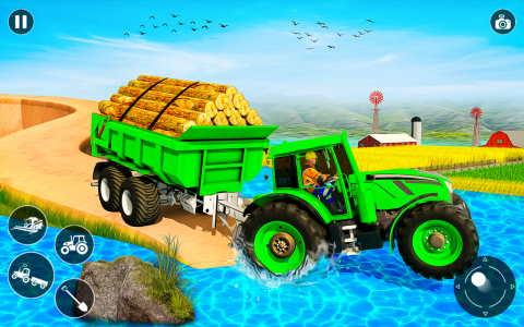 اسکرین شات برنامه Farming Tractor Driving Games 3
