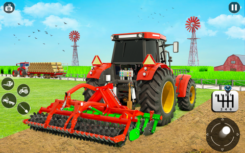 اسکرین شات برنامه Farming Tractor Driving Games 4